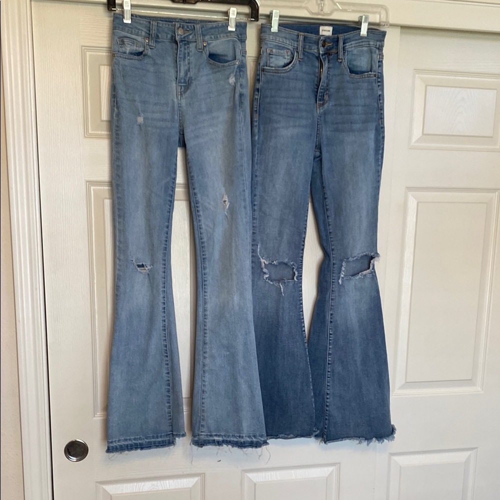 Women's Blue Flared Jeans